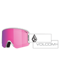 Volcom Garden 2 Schneebrille Matt Weiß - Pink Chrome