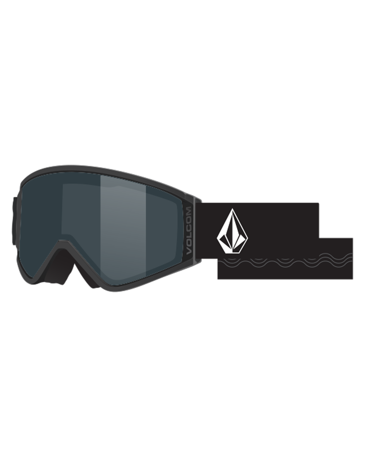 Volcom Hijinx Matte Black - Rauchige Skibrille