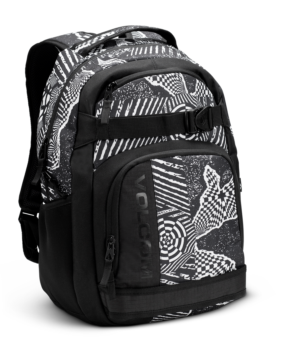 Mochila Volcom Everstone Skate - Preto Branco