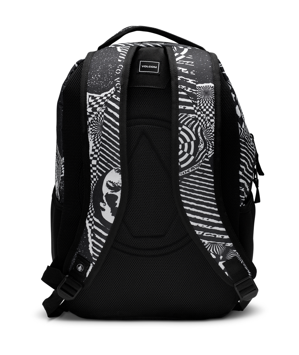 Volcom Everstone Skate Backpack Black White surfdevils