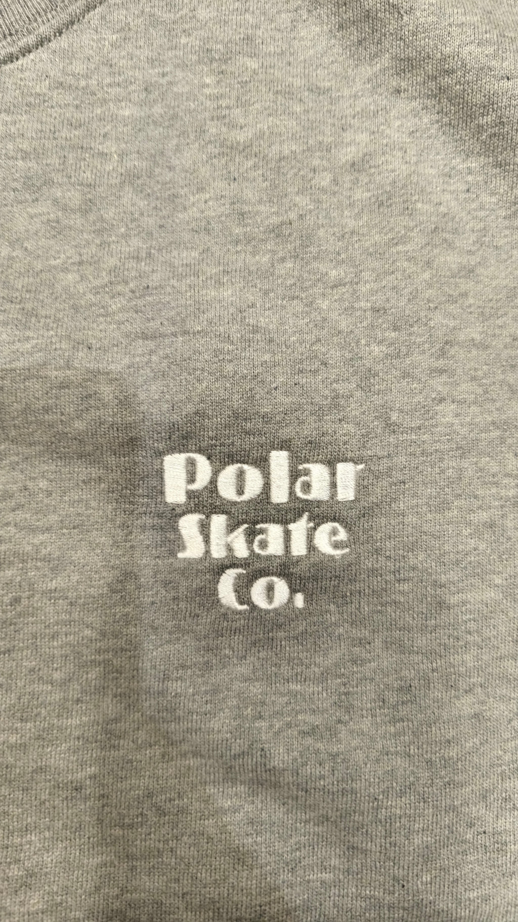 Polar Skate Co. Dave Crewneck | New Sport – Heather Grey
