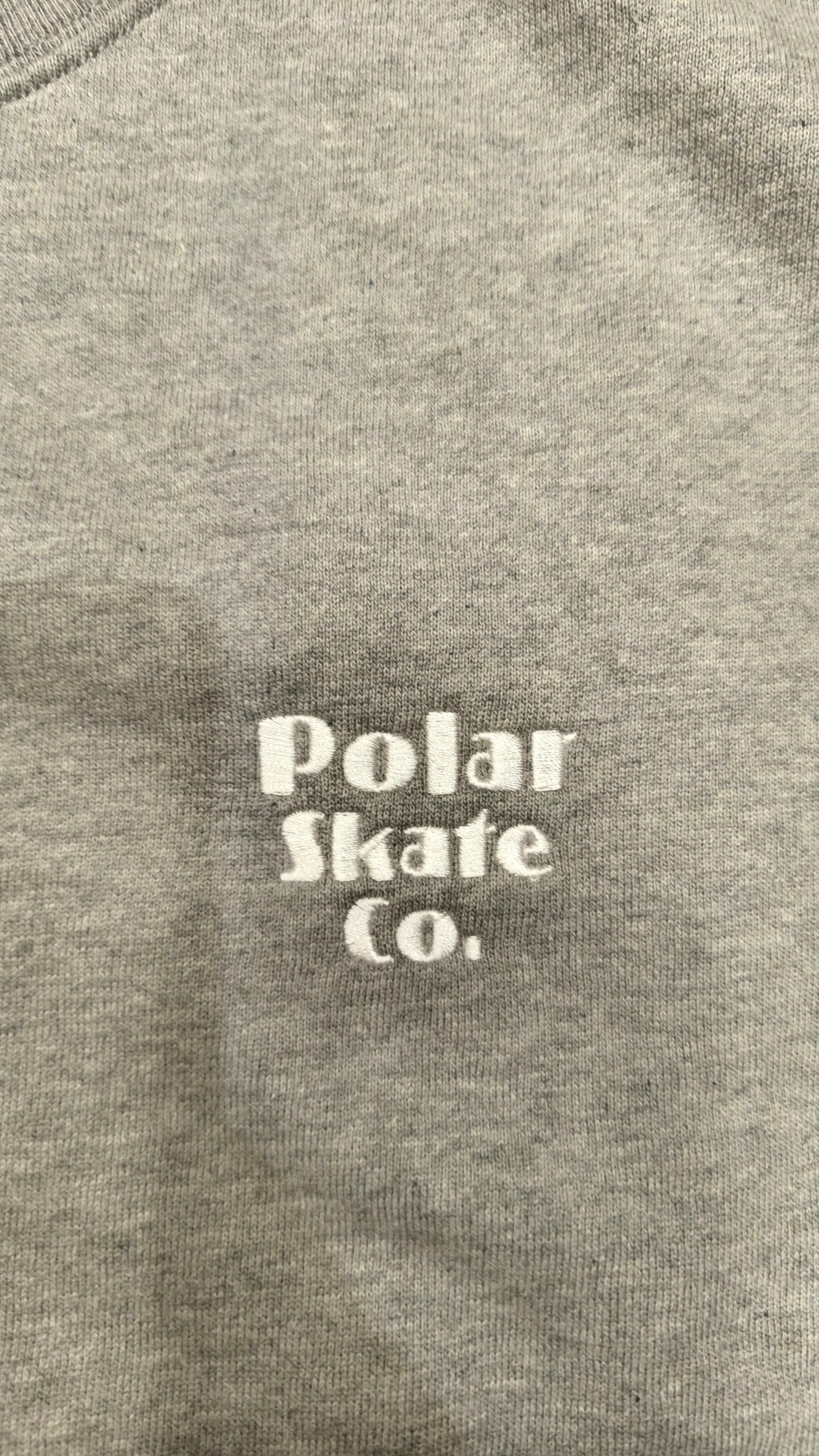 Polar Skate Co. Dave Crewneck | New Sport – Heather Grey
