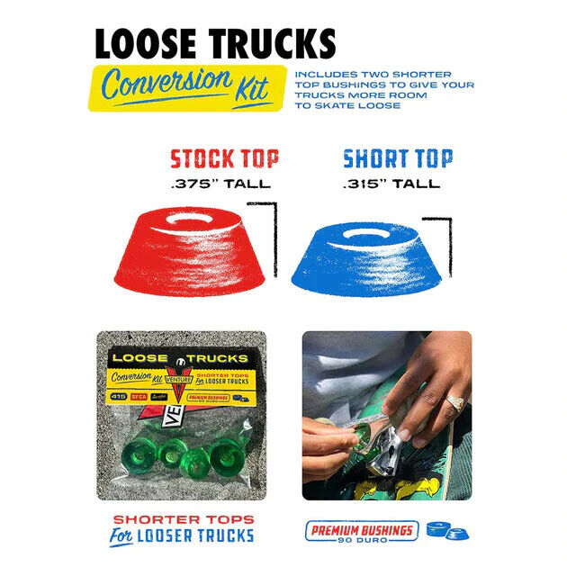 Kit de conversion Venture - Bagues Venture Loose Trucks 90A | Nouveaux produits | Produits les plus récents | Produits les plus vendus | surfdevils.com