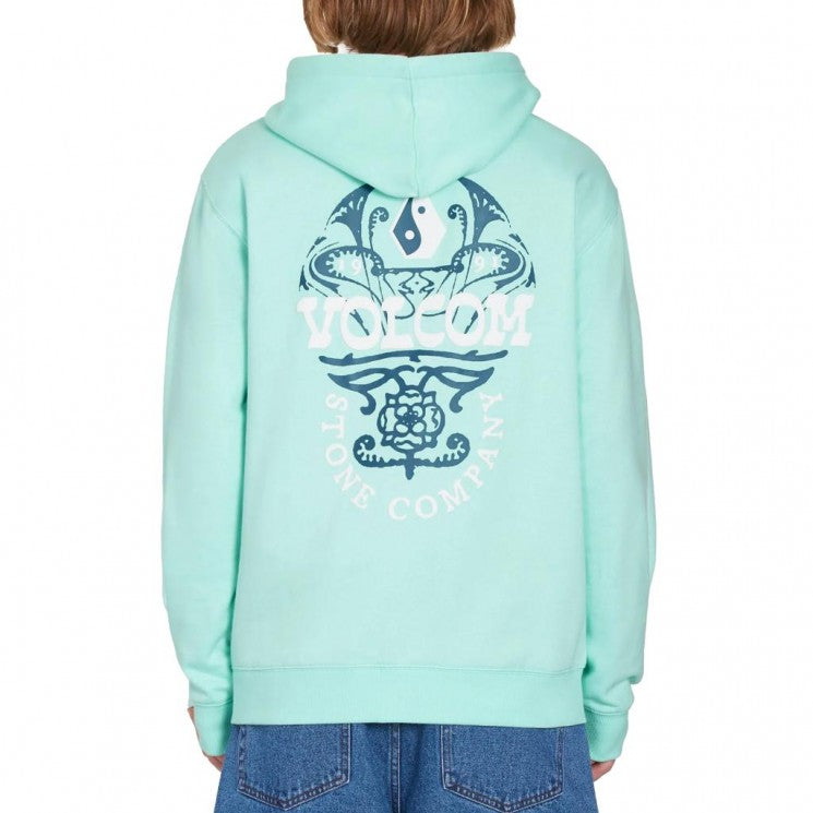 Sweat à capuche Volcom Puffstone - Vert bouteille