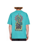 T-shirt Volcom Alstone Temple color verde acqua 