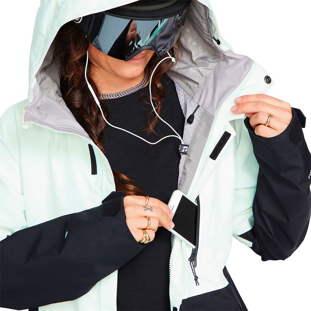 Veste de Snowboard Femme Volcom Aris Gore-Tex Jacket - Ice Green | Nouveaux produits | Produits les plus récents | Produits les plus vendus | Snowboard Gore-Tex | surfdevils.com