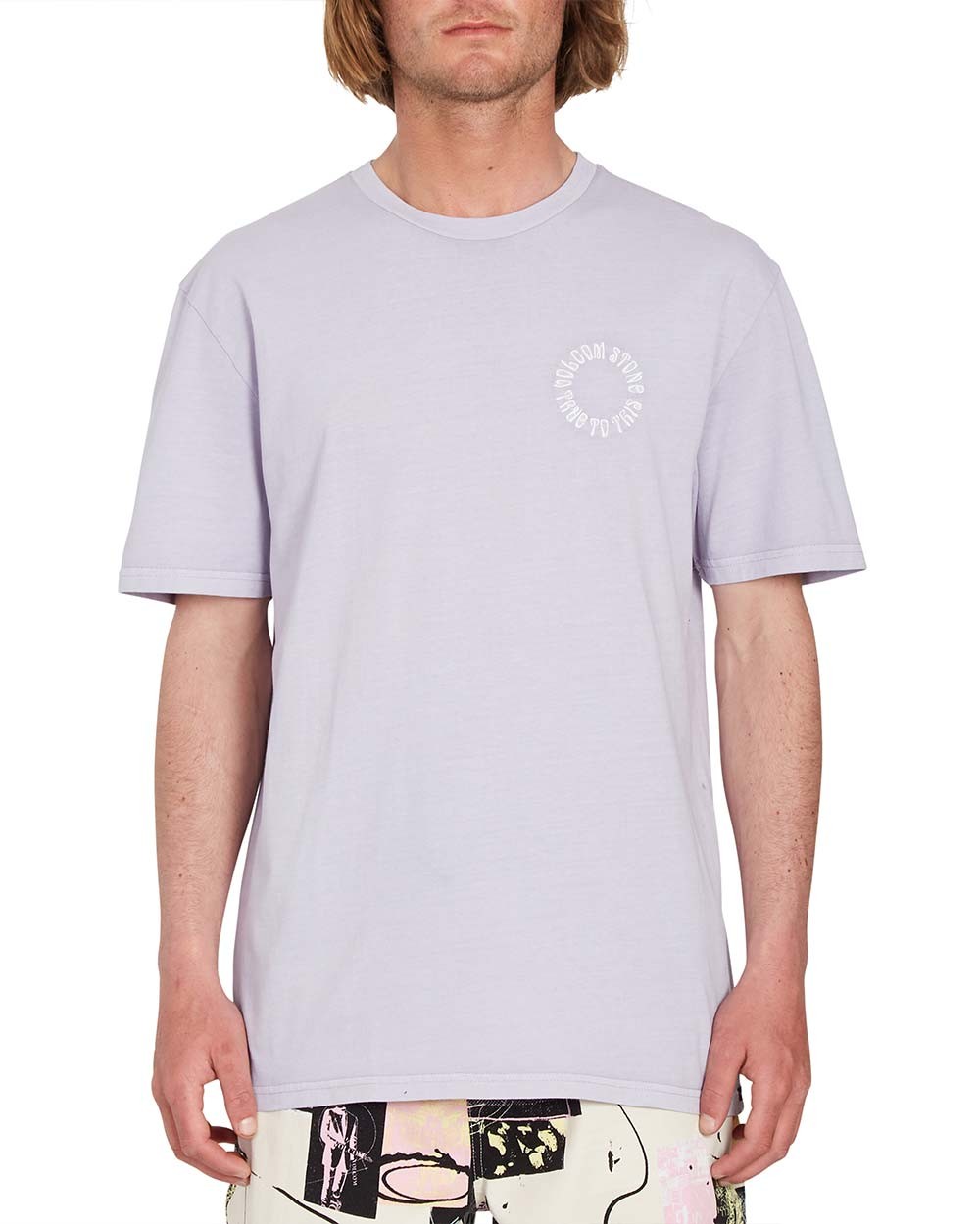Camiseta Volcom Circle Emb ss Light Orchid | Camisetas de hombre | Camisetas manga corta de hombre | Volcom Shop | surfdevils.com