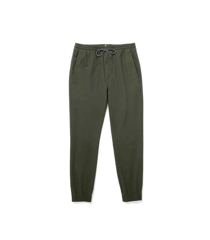 Pantalón elástico Volcom Frickin Slim Jogger - Squadron Green | Pantalones con goma de Hombre | Todos los pantalones de hombre | Volcom Shop | surfdevils.com