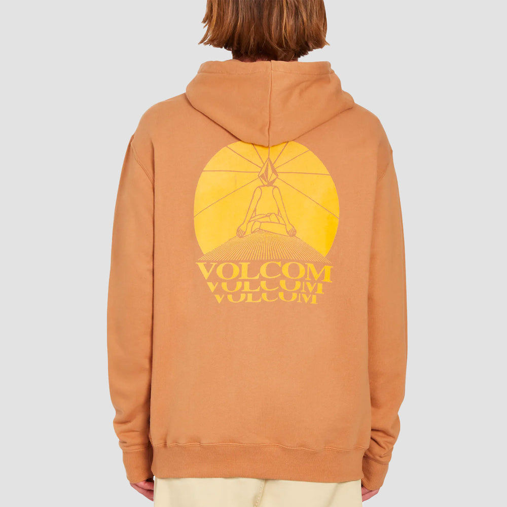 Sweat à capuche Volcom Terry Stoned - Tabac