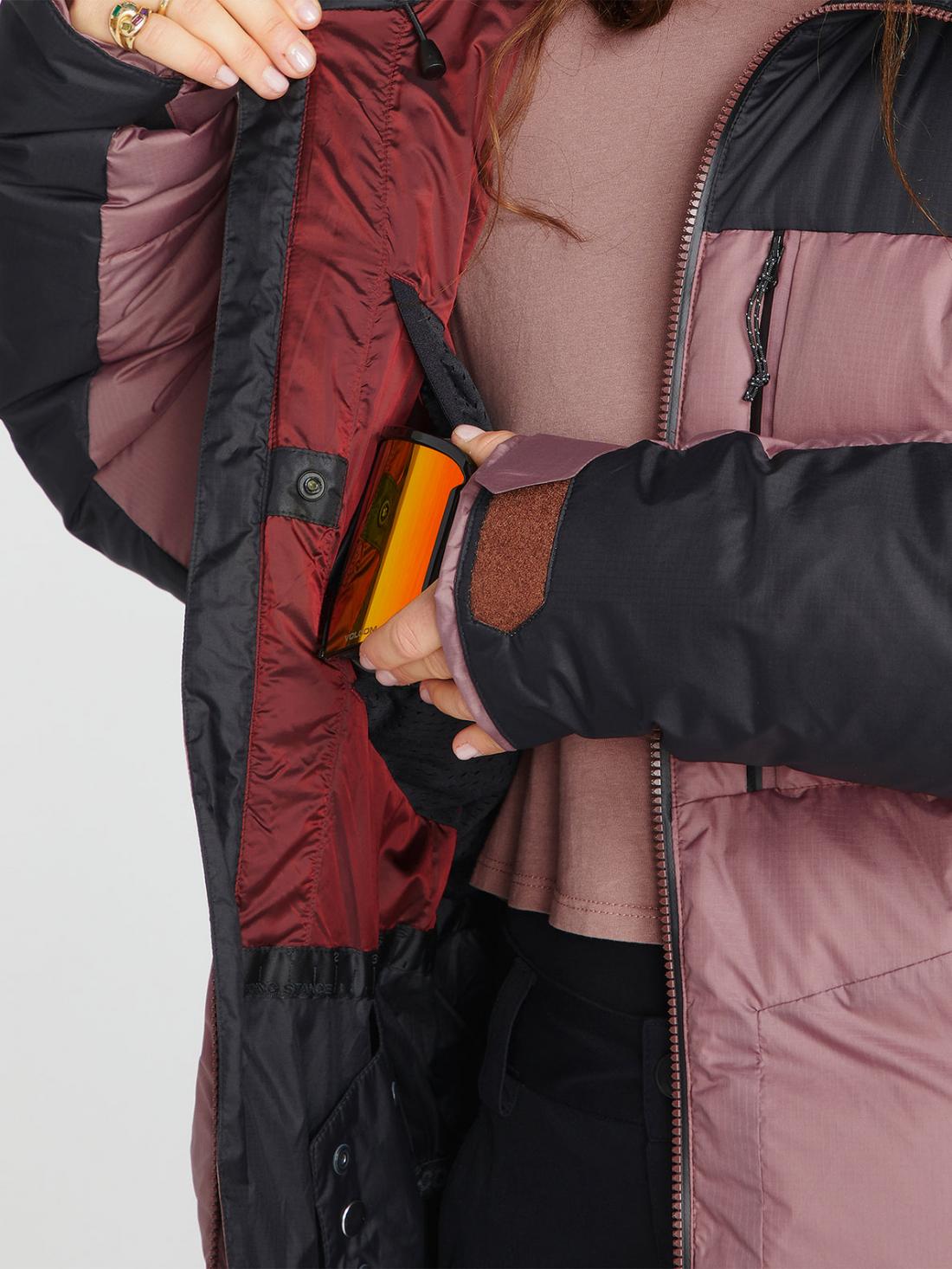 Chaqueta de snowboard Mujer Volcom Lifted Down Jacket - Rosewood