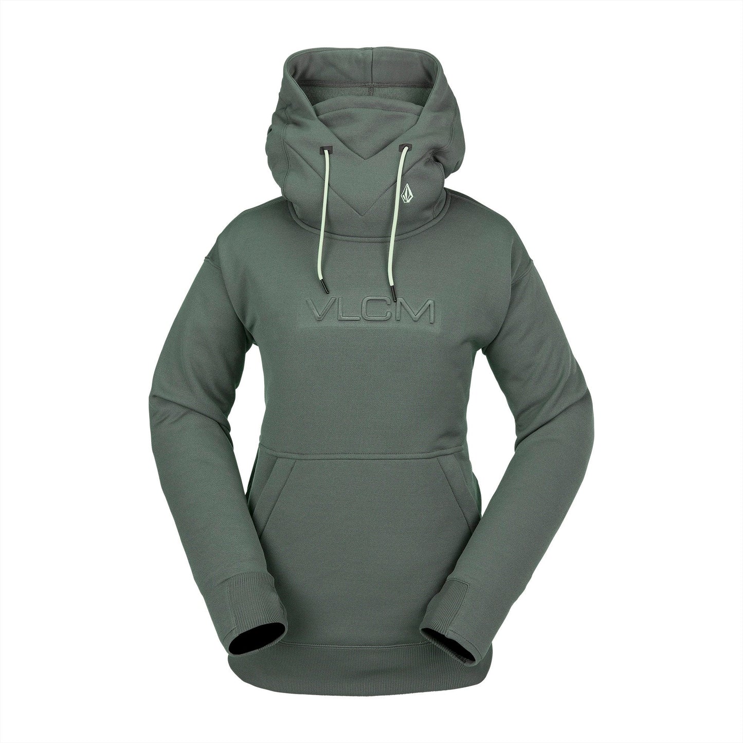 Volcom Riding Hydro Hoodie para meninas | Eucalipto