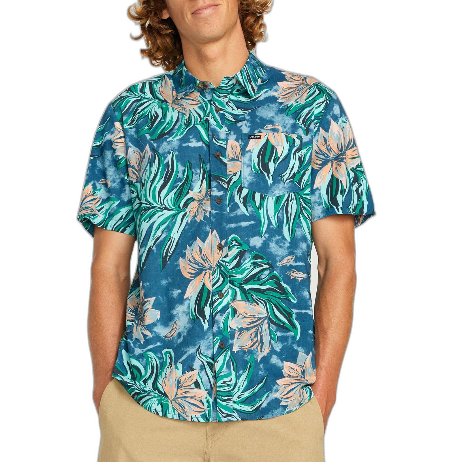 Volcom Marmor-Blumenhemd – Aged Indigo