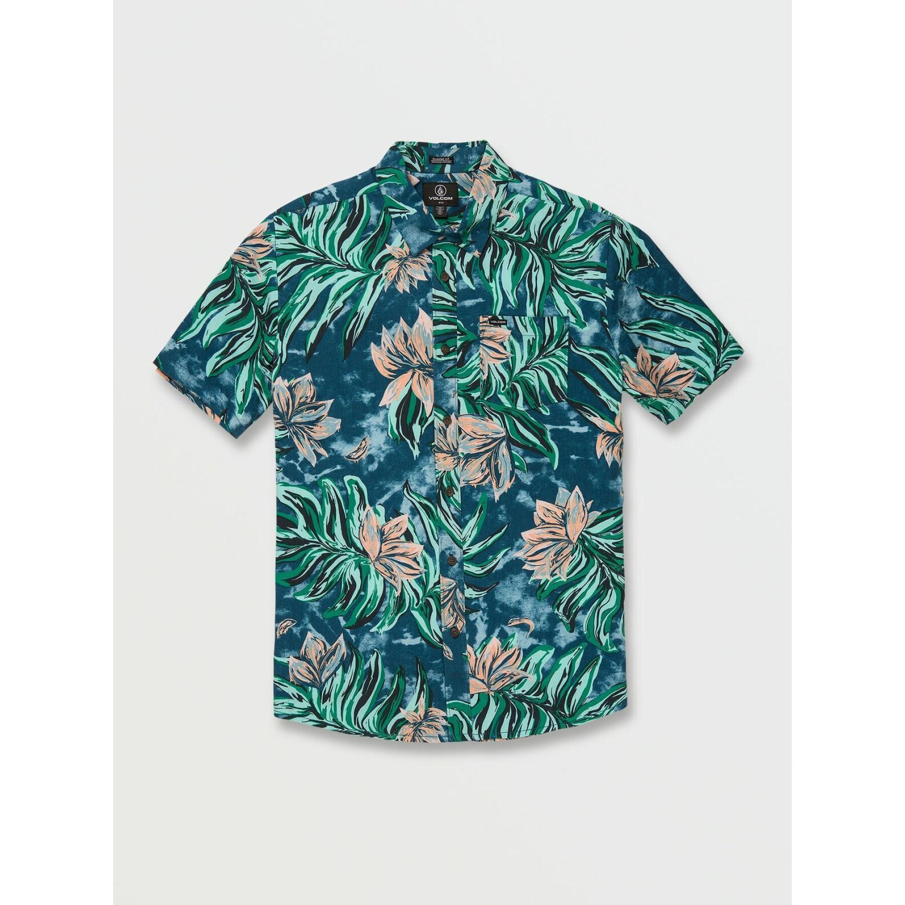 Volcom Marmor-Blumenhemd – Aged Indigo