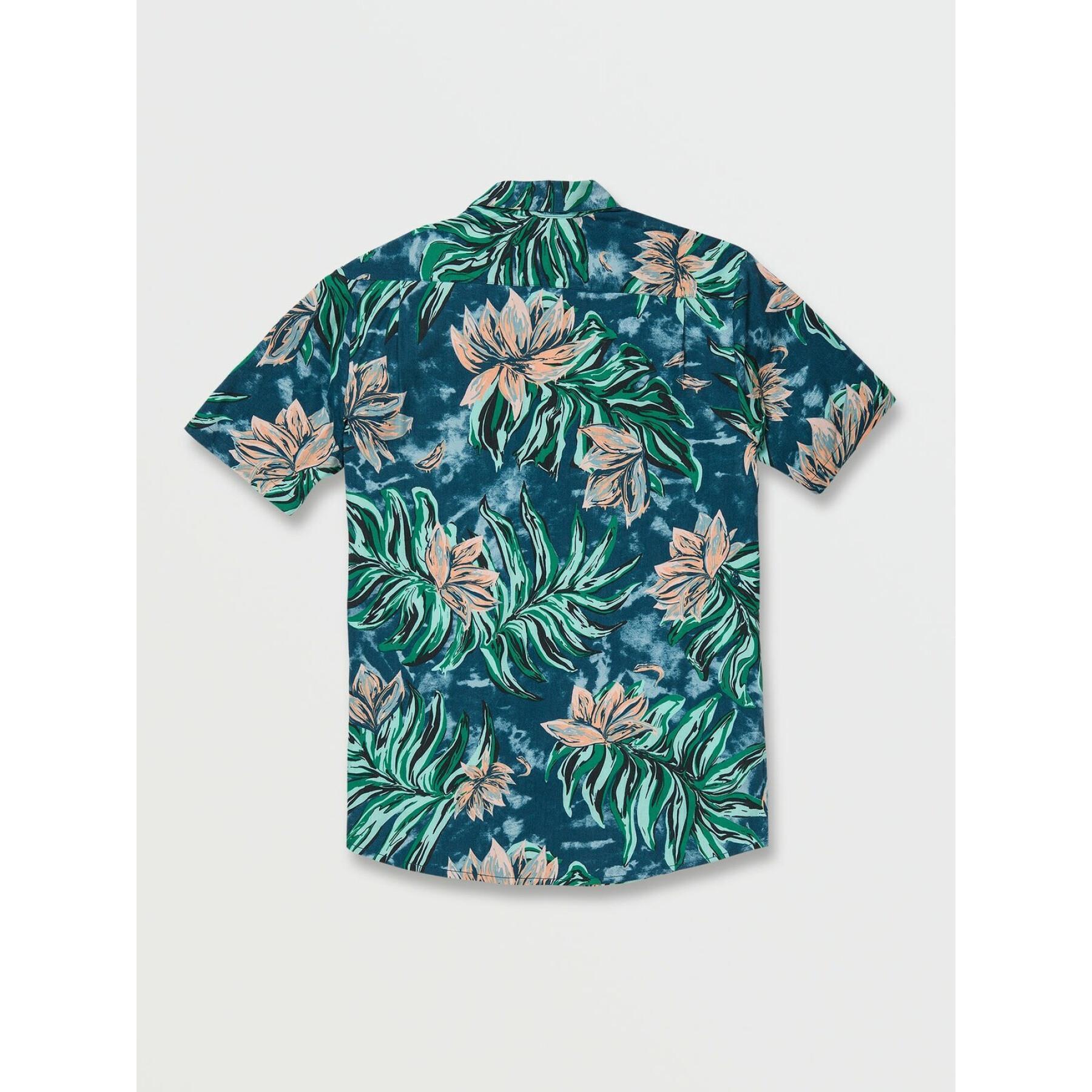 Volcom Marmor-Blumenhemd – Aged Indigo