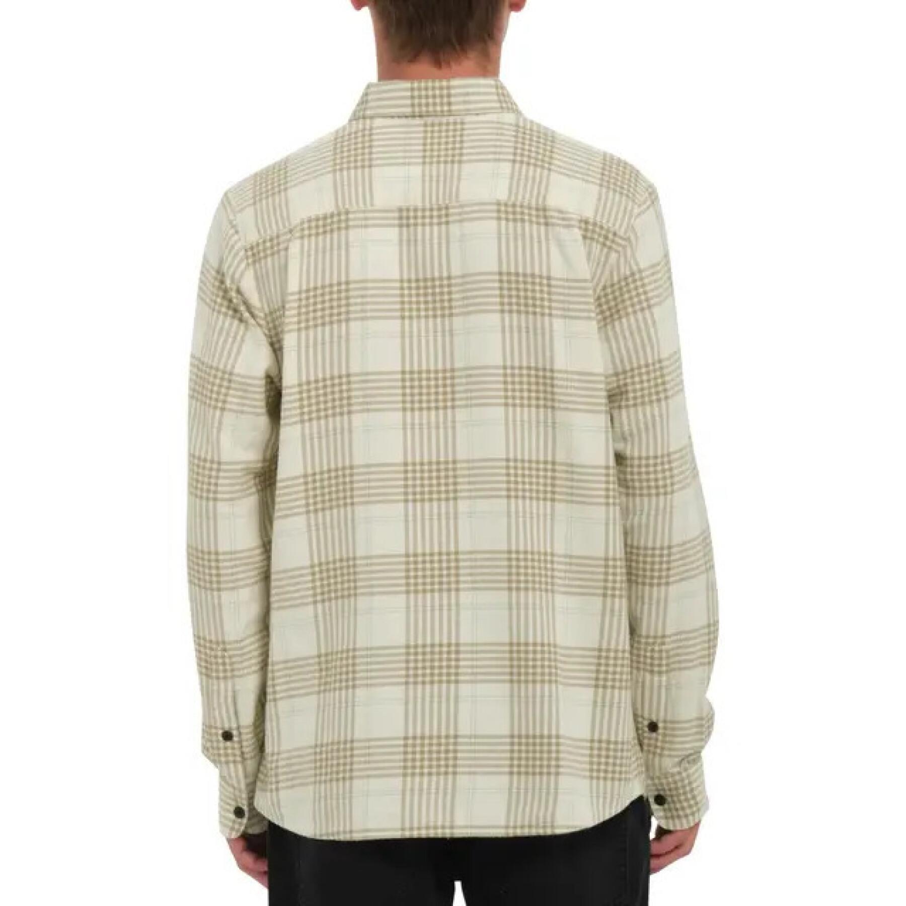 Volcom Caden Plaid Shirt - Dirty White