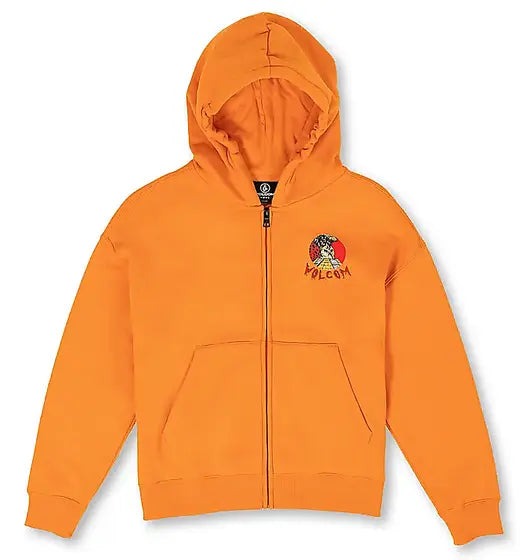 Volcom Sanair Zip Kids Hoodie - Saffron
