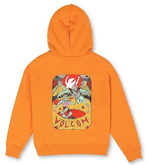 Volcom Sanair Zip Kids Hoodie - Saffron