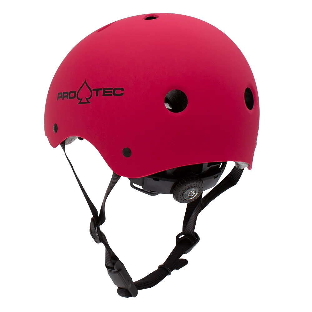 Casco Pro-Tec JR Classic FIT Certified Helmet Matte Pink | Cascos de Skate | Protecciones de Skate | Skate Shop | Tablas, Ejes, Ruedas,... | surfdevils.com