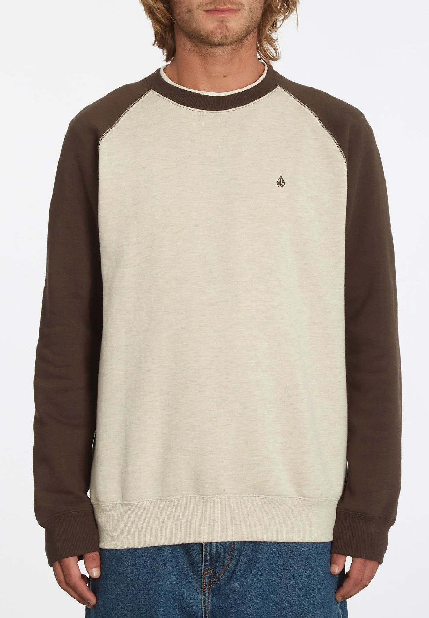 Volcom Homak Crew Whitecap Gray Sweatshirt | Best selling products | No Koongo | surfdevils.com