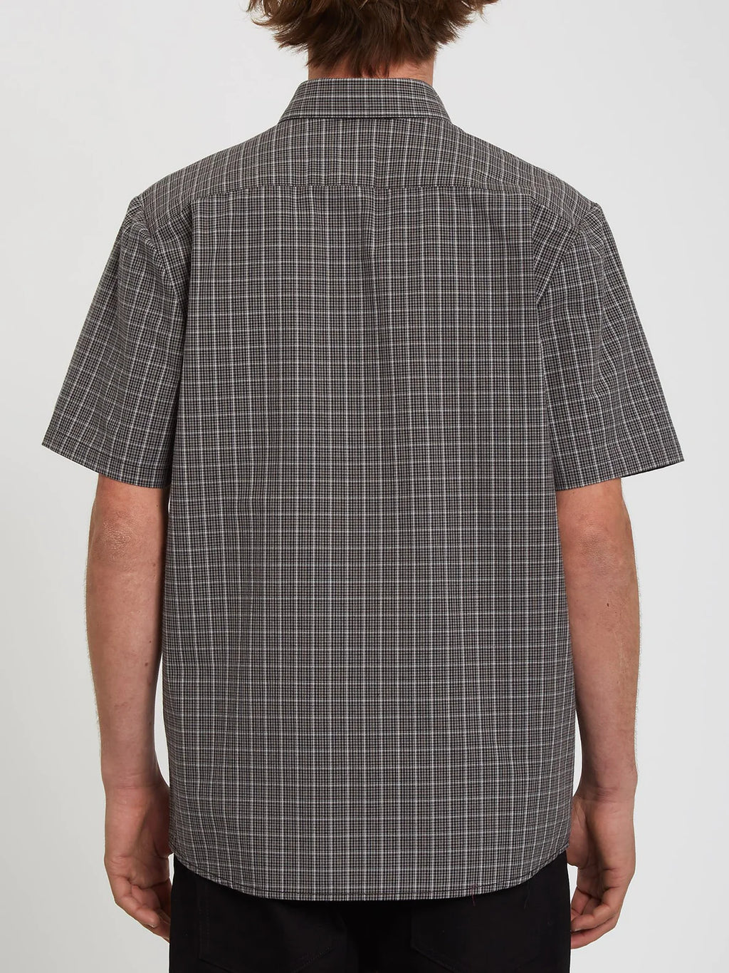 Volcom Mini Check Woven Black Shirt