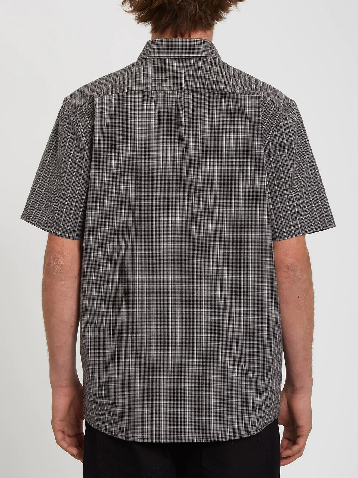 Volcom Mini Check Woven Black Shirt