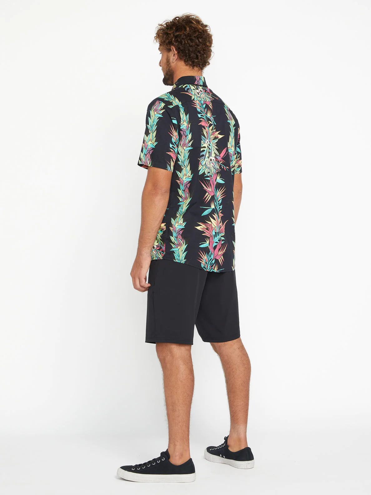 Volcom V Entertainment LP Gewebtes schwarzes Hemd