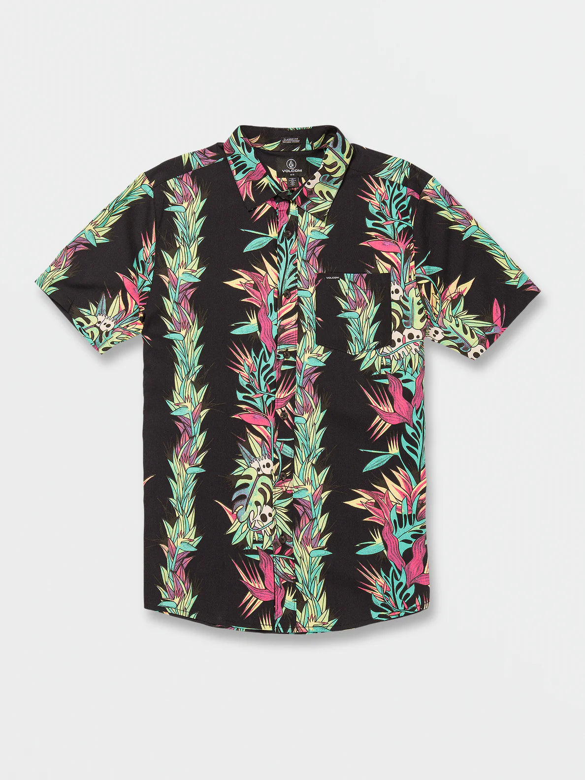 Volcom V Entertainment LP Gewebtes schwarzes Hemd