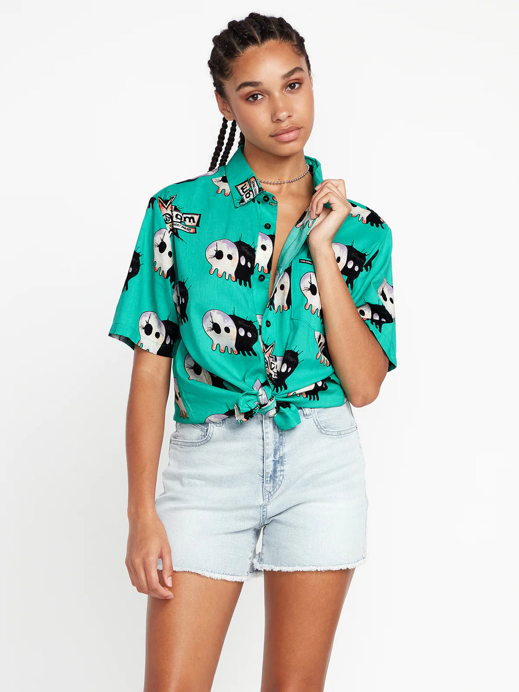 Volcom V Entertainment Pepper Scrubs Green Shirt