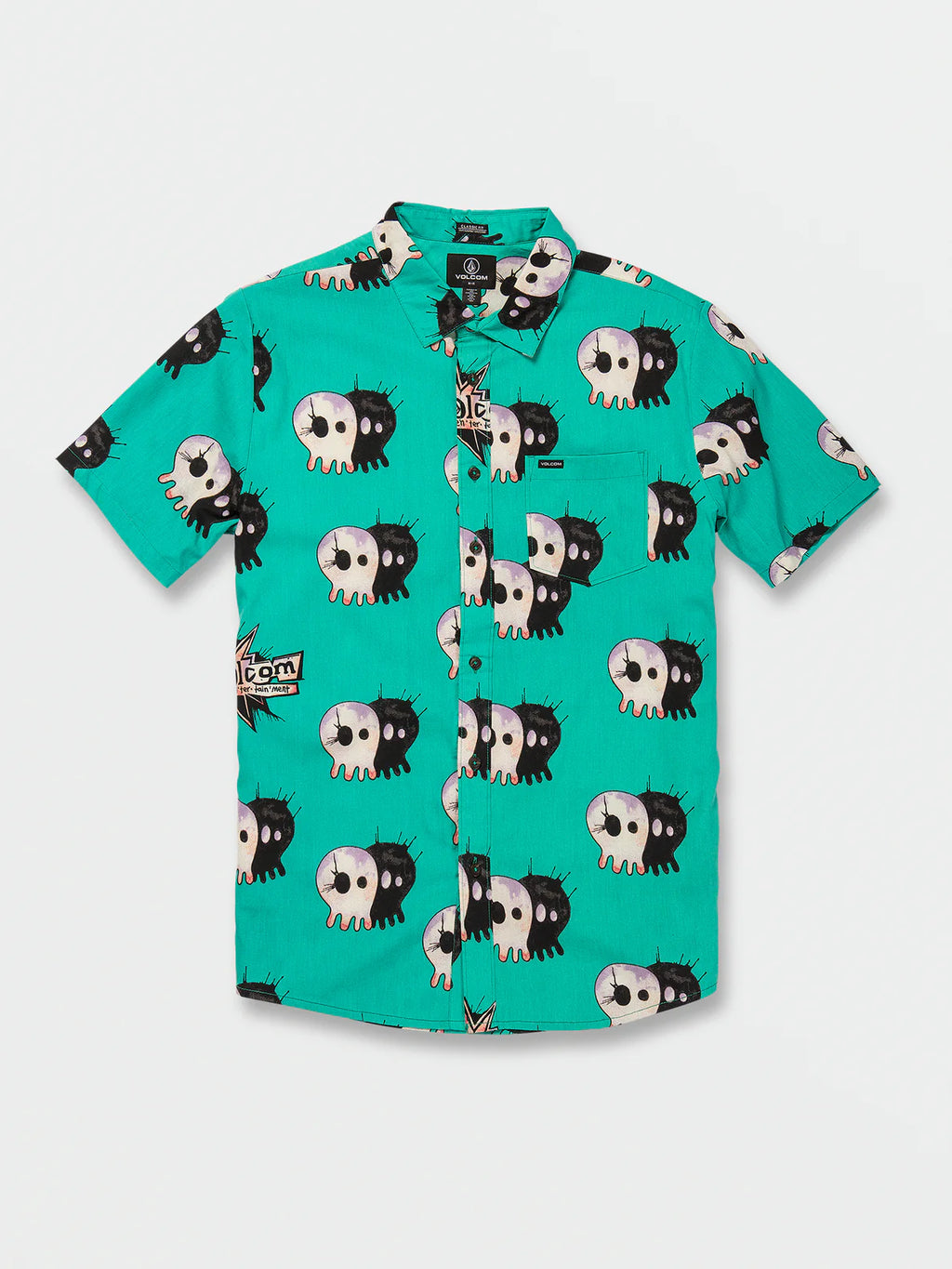 Volcom V Entertainment Pepper Scrubs Green Shirt