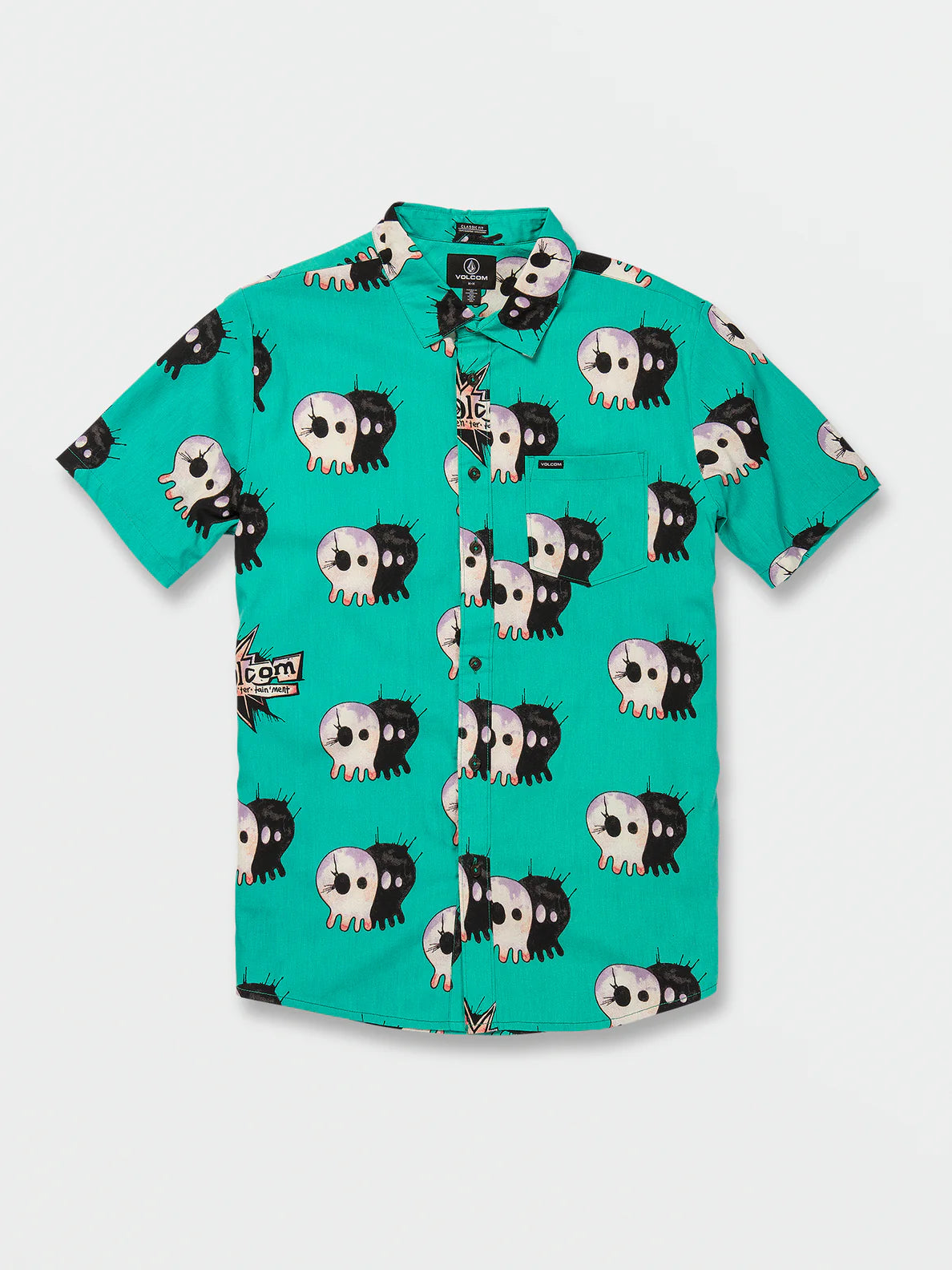 Volcom V Entertainment LP Gewebtes schwarzes Hemd