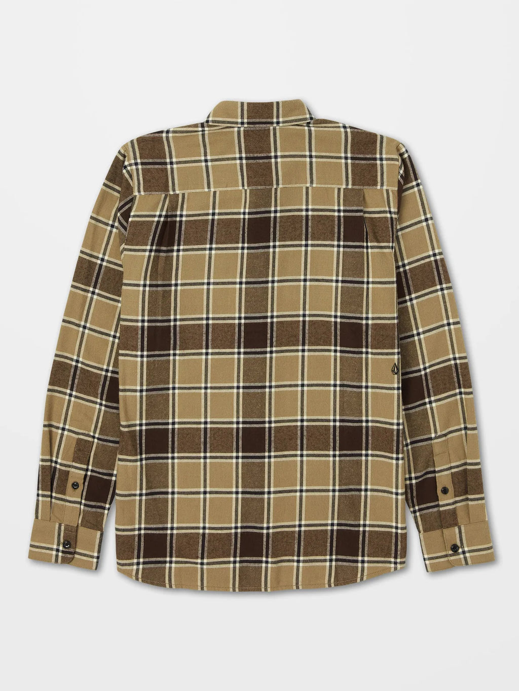 Volcom Caden Plaid Ls Shirt Khaki