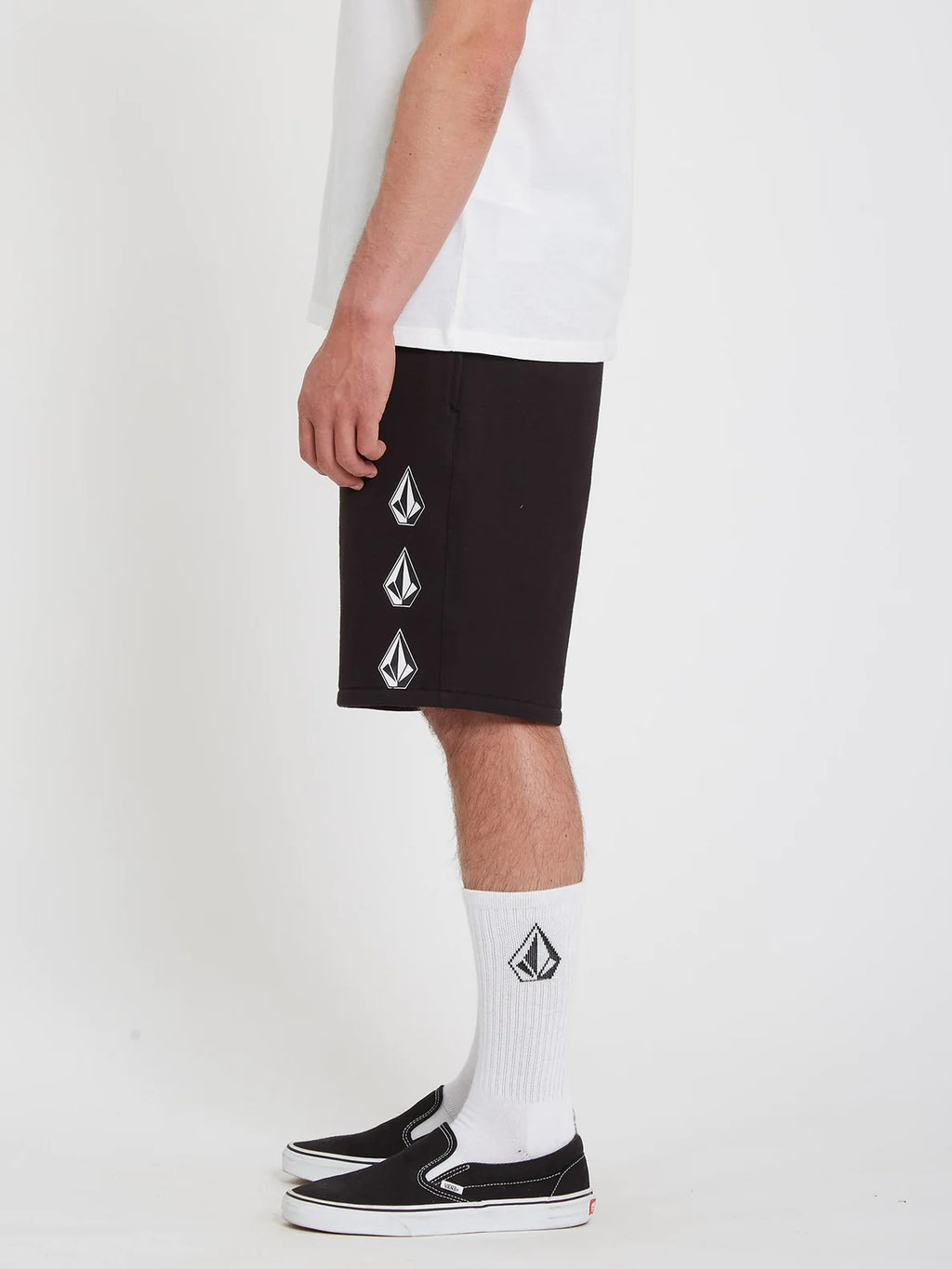 Pantalon corto Volcom Iconic Stone Fleece Short Black