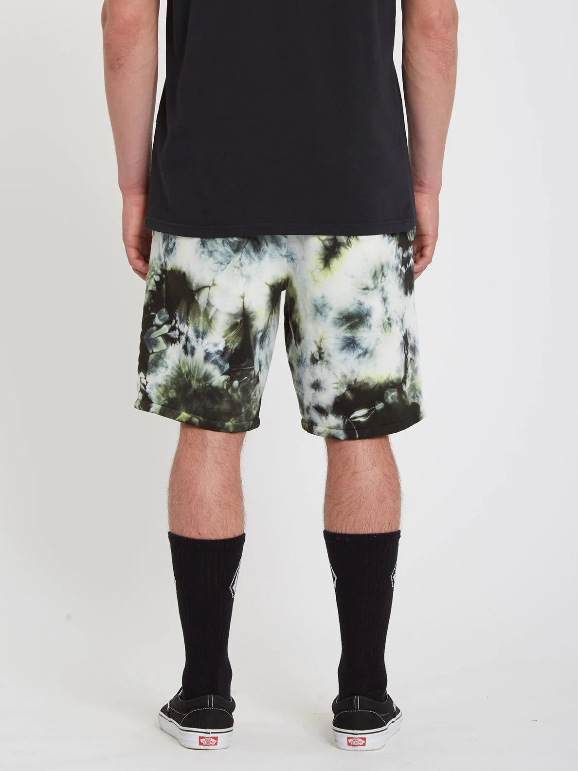 Volcom Iconic Stone Plus Fleece Short Pants Lime Tie Dye