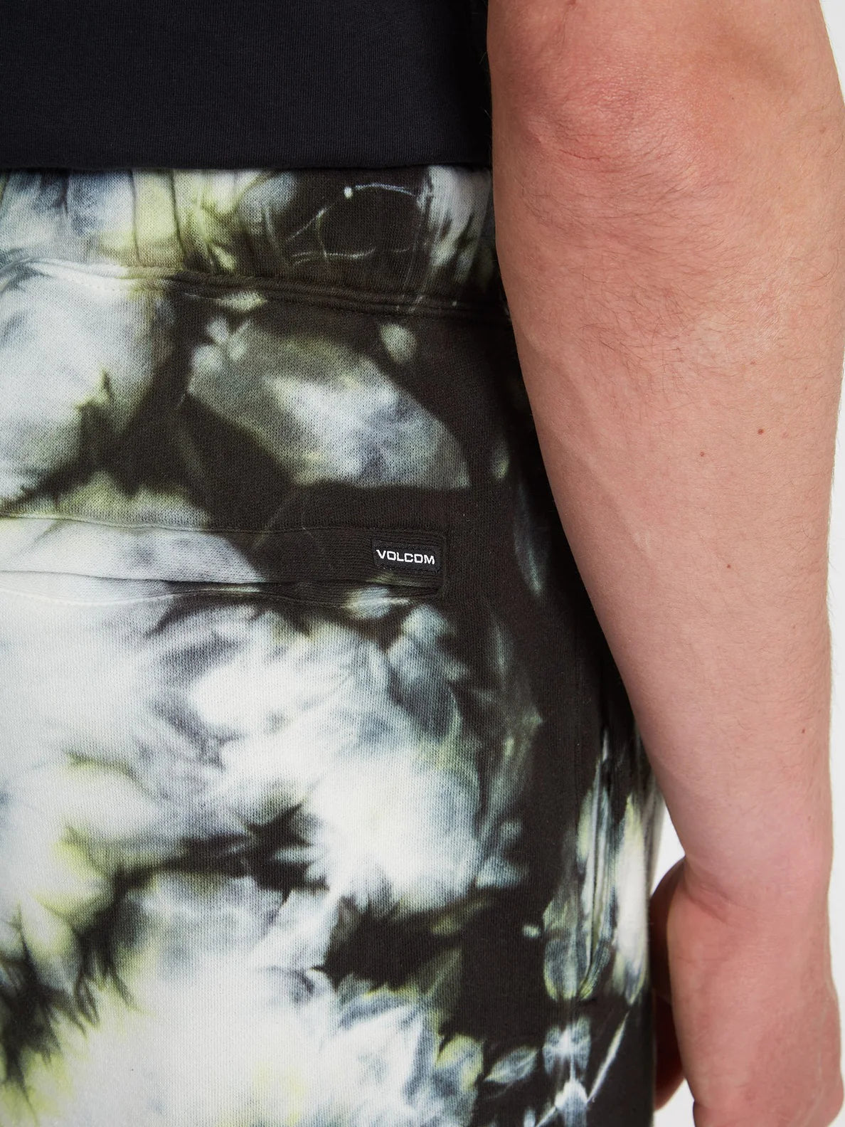 Volcom Iconic Stone Plus Fleece Short Pants Lime Tie Dye