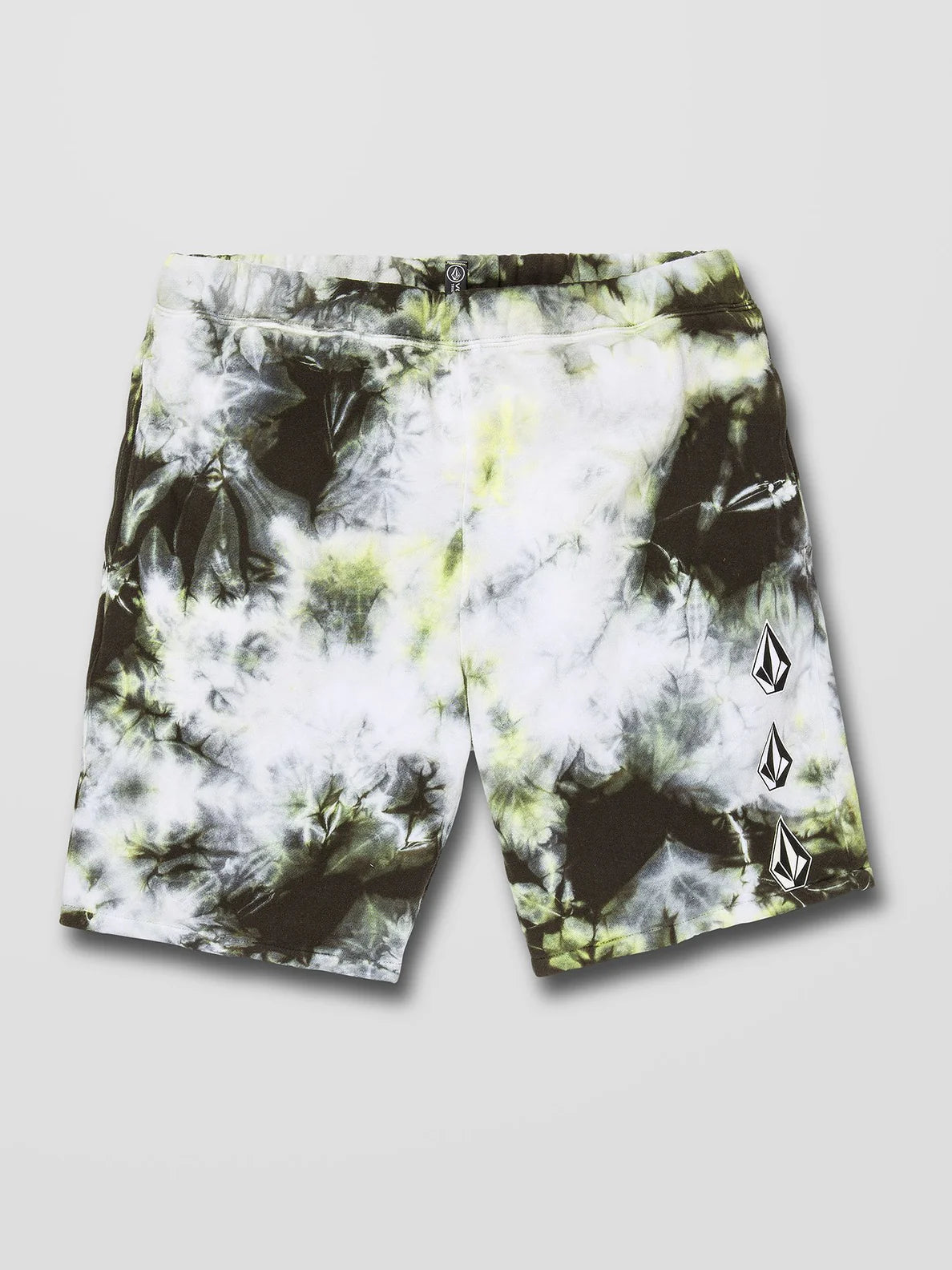Volcom Iconic Stone Plus Fleece Short Pants Lime Tie Dye