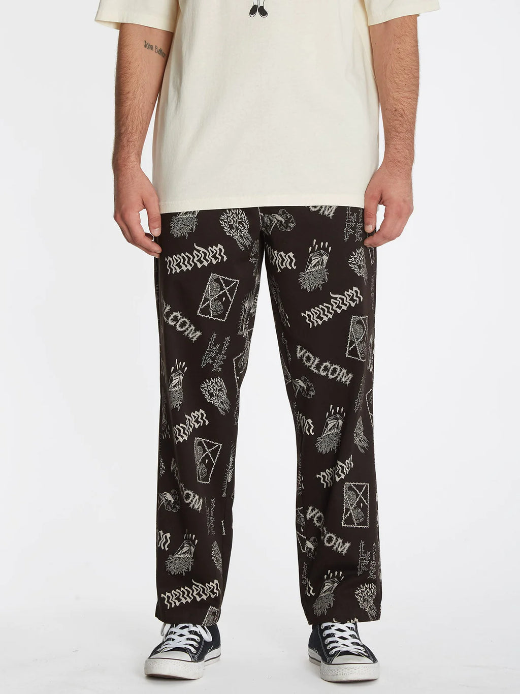 Pantaloni elasticizzati con stampa Volcom Vaderetro