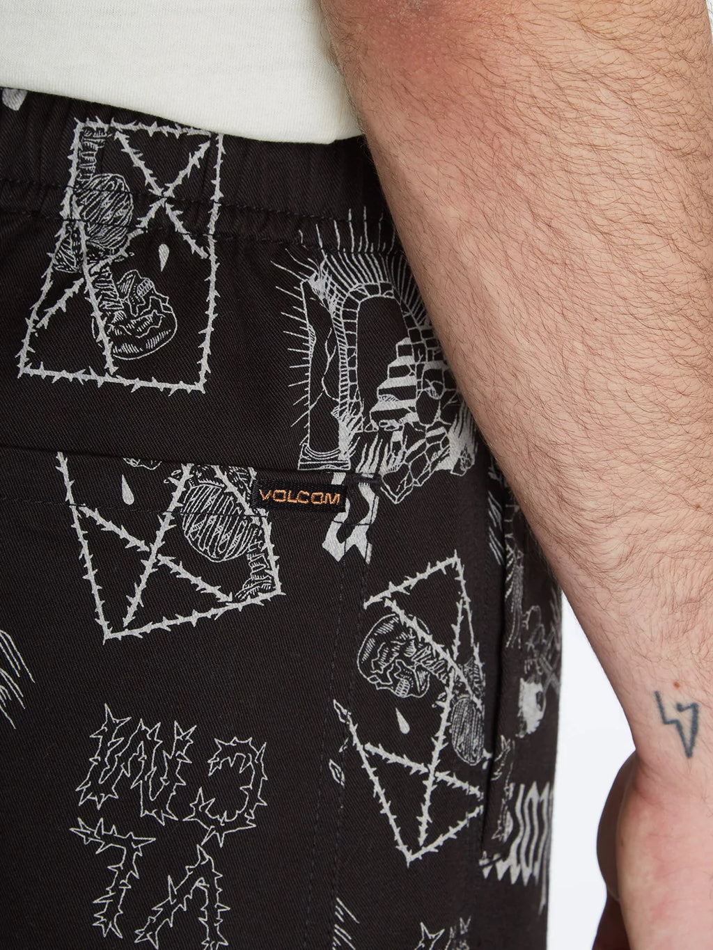 Pantaloni elasticizzati con stampa Volcom Vaderetro
