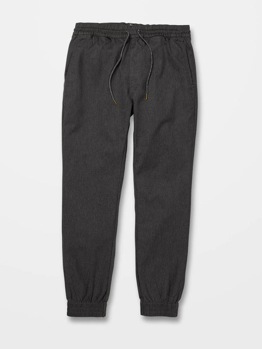 Products | Volcom Fickin Slim Jogger Charcoal Heather Stretch Pants