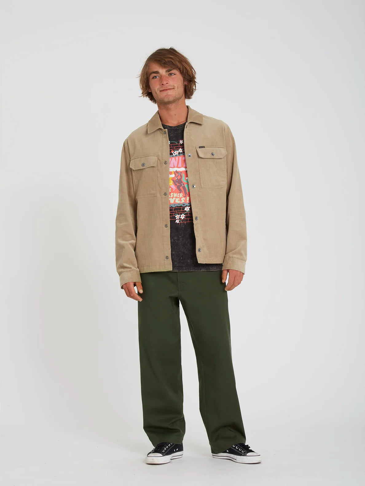 Volcom Likeaton Khaki Jacket | Best selling products | No Koongo | surfdevils.com