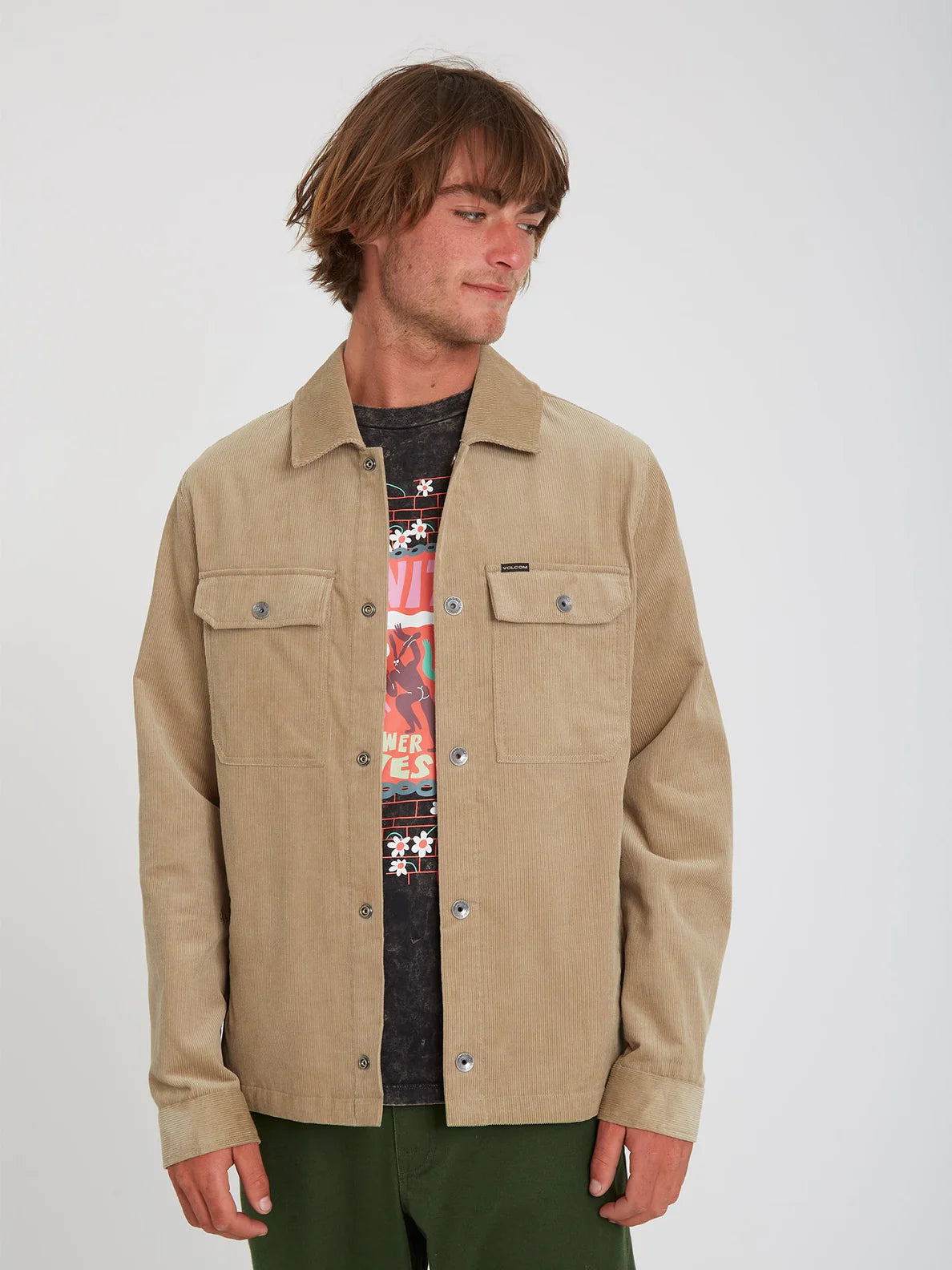 Volcom Likeaton Khaki Jacket | Best selling products | No Koongo | surfdevils.com