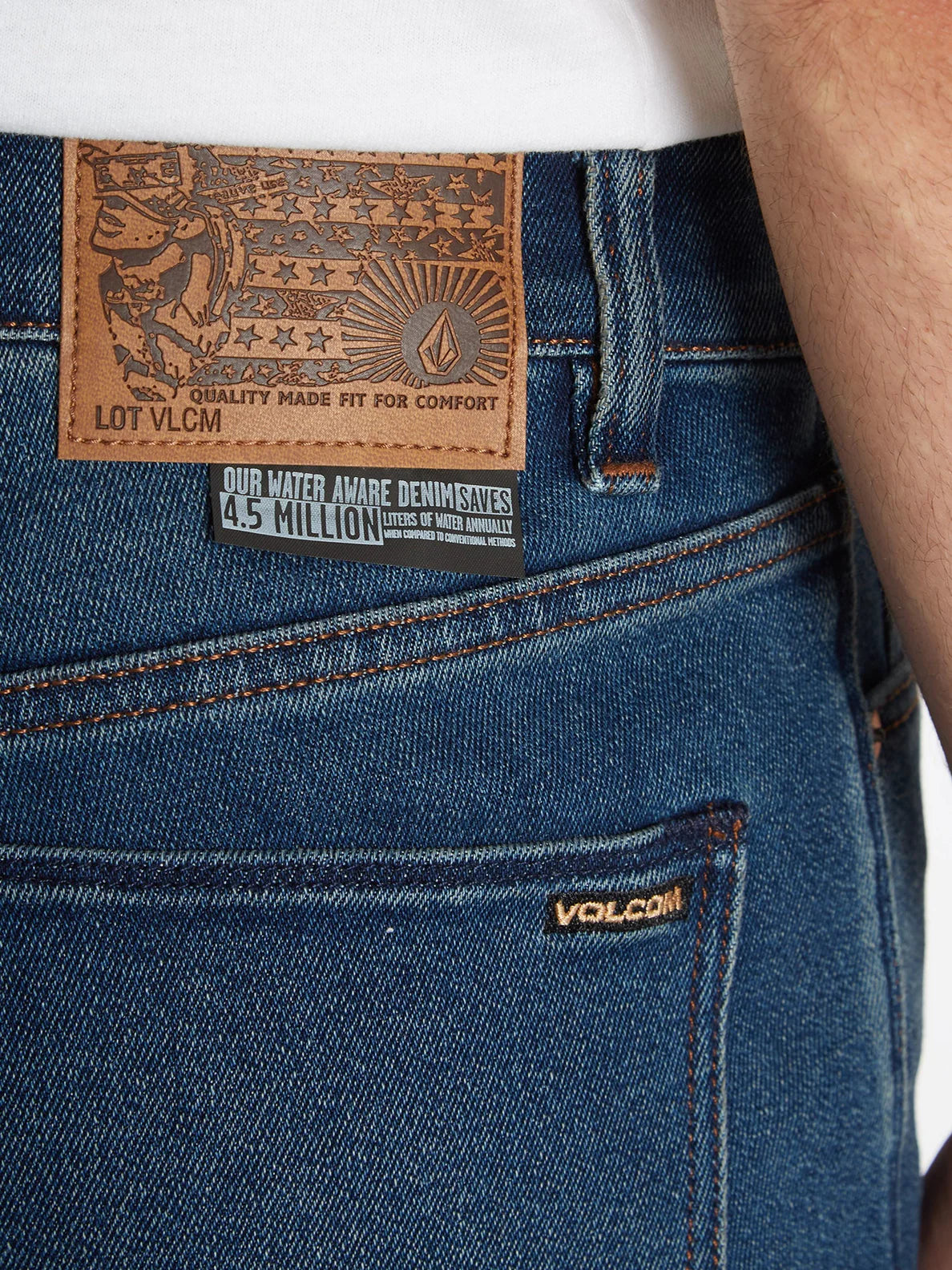 Pantalones Tejanos Volcom Vorta Denim Retro Blue