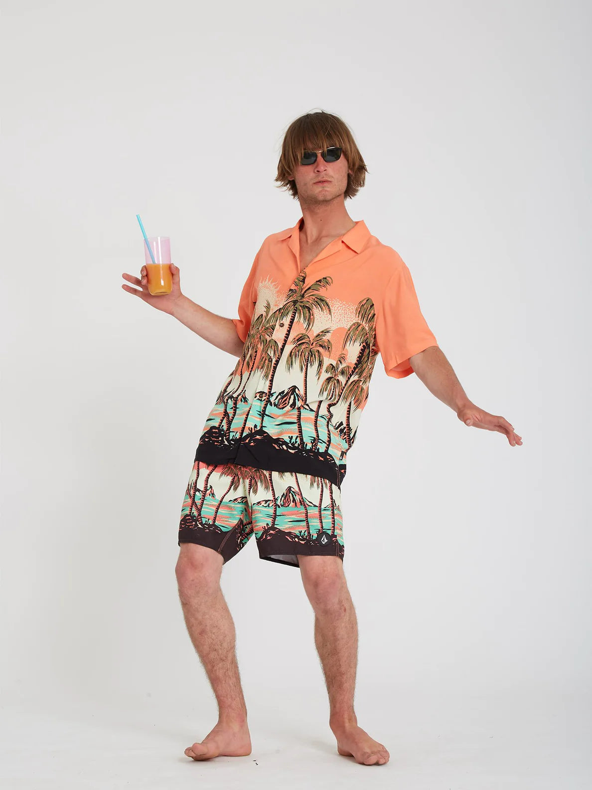 Bañador Volcom Boardshort Vovelty Trunk 17" Living Coral