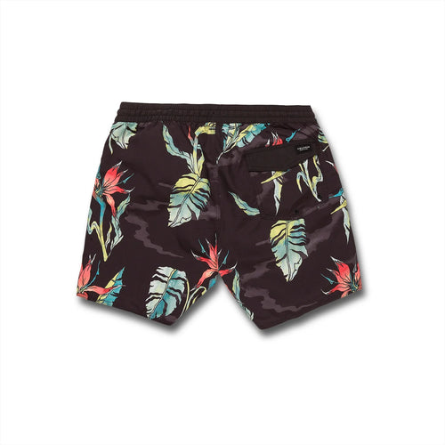 Costume da bagno nero Volcom Beach Bunch Trunk 17".