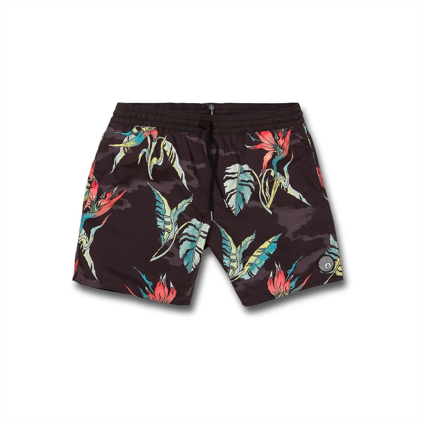 Costume da bagno nero Volcom Beach Bunch Trunk 17".