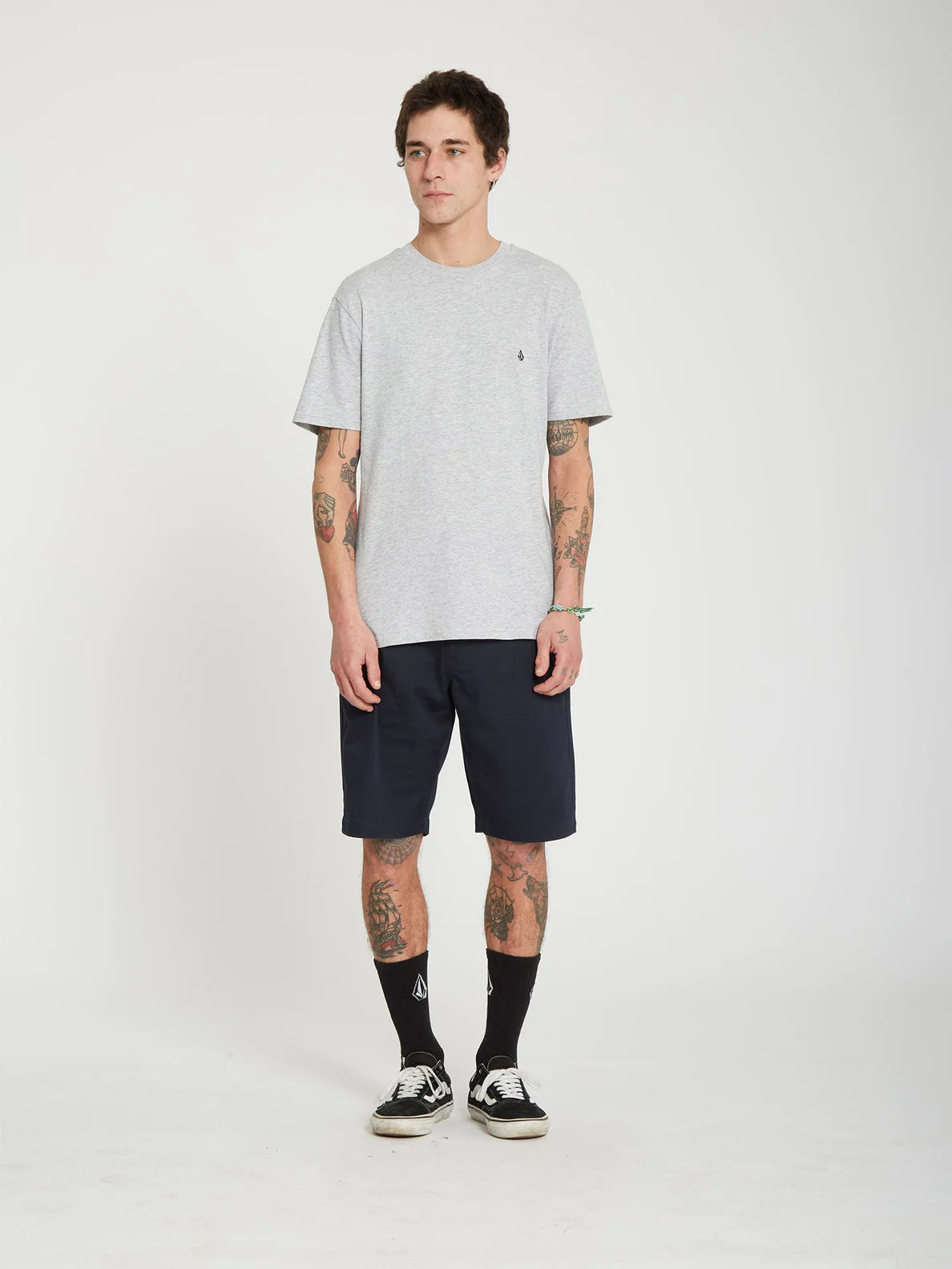 Camiseta Volcom Stone Blanks Heather Grey | Best selling products | No Koongo | surfdevils.com