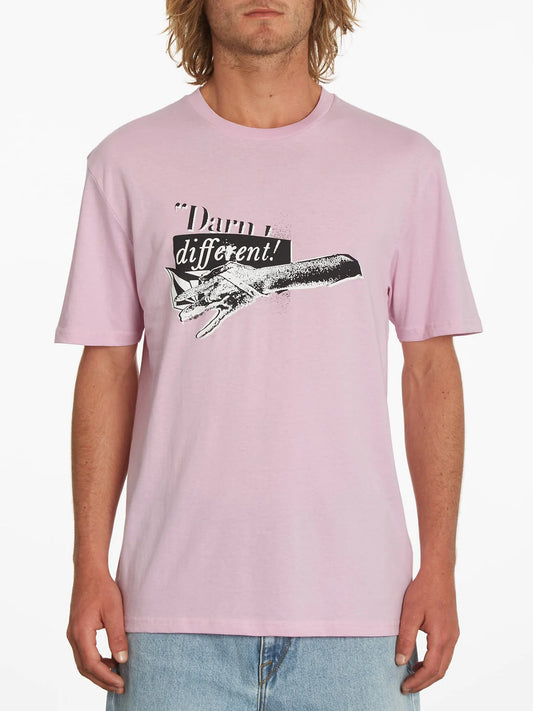 T-shirt rose Volcom Darn Paradise