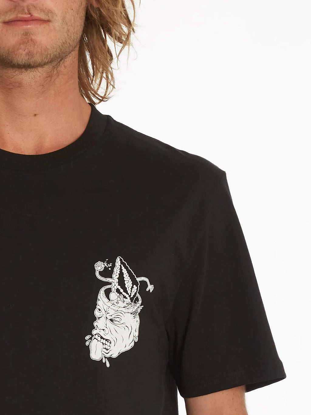 T-shirt noir Volcom Finkstone