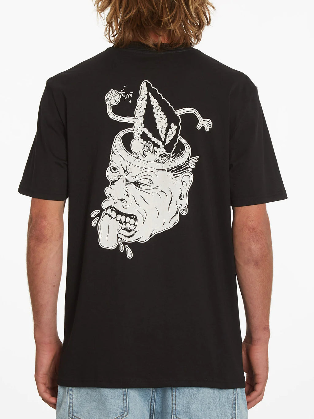 T-shirt noir Volcom Finkstone