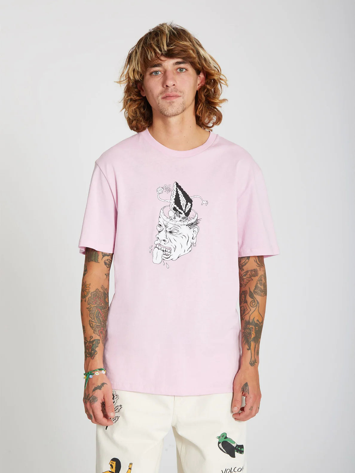 Volcom Finkstone Paradise Pink T-Shirt