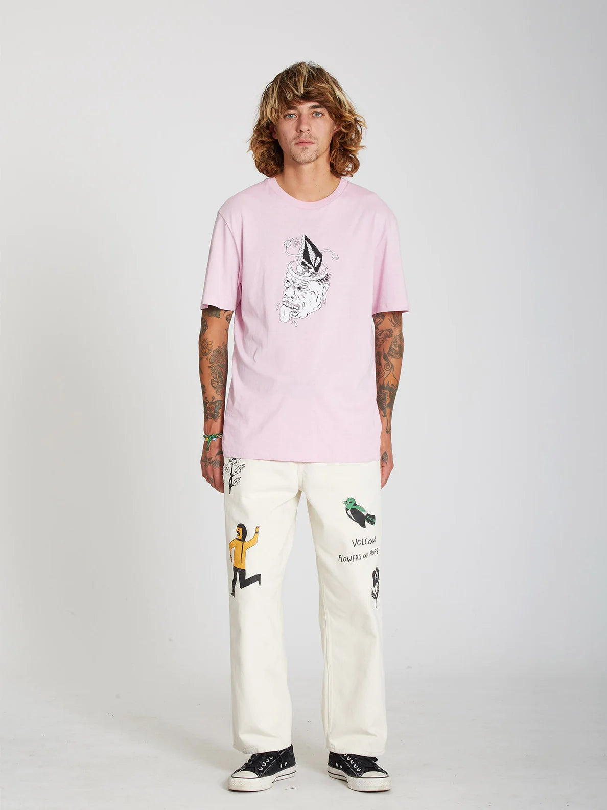Camiseta Volcom Finkstone Paradise Pink